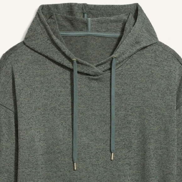 Cropped Sweater-Knit Hoodie - Picture 3 of 4